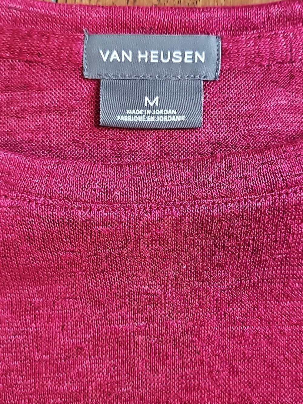 Van Heusen Raspberry Layered Ruffle Hem Top - Picture 2 of 5